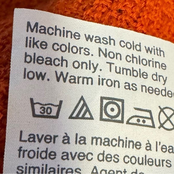 Madewell  Women’s Burnt Orange Tangerine Texture & Thread Wrap-Tie Top Medium - Picture 8 of 14